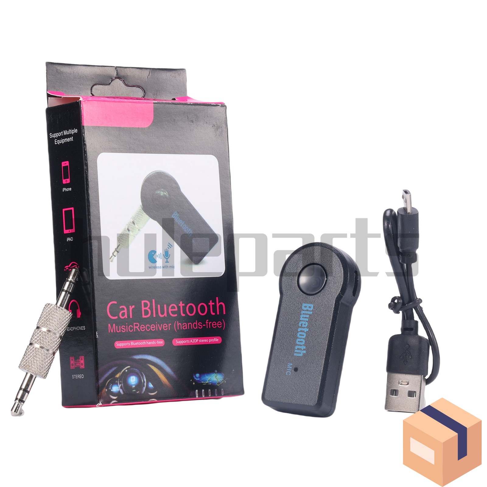 New Car Receiver Adapter Wireless Bluetooth 3.5mm AUX Audio Stereo Music Home