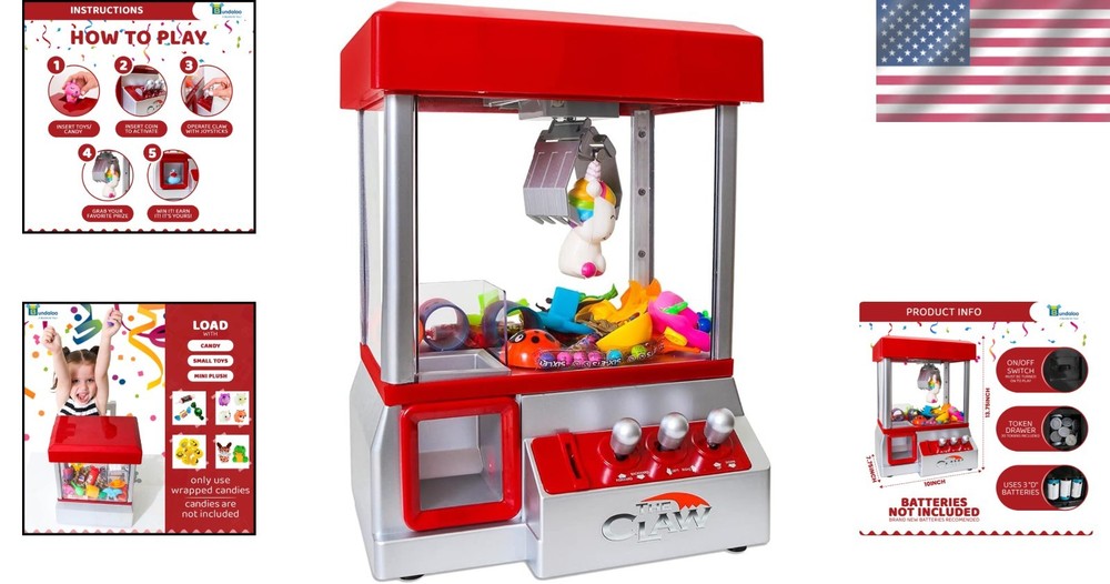Educational Classic Claw Machine for Kids - Fun Arcade Game Experience