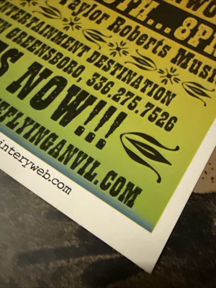 The Avett Brothers Concert Poster 2006 3 Night Run May 11-13 Greensboro NC