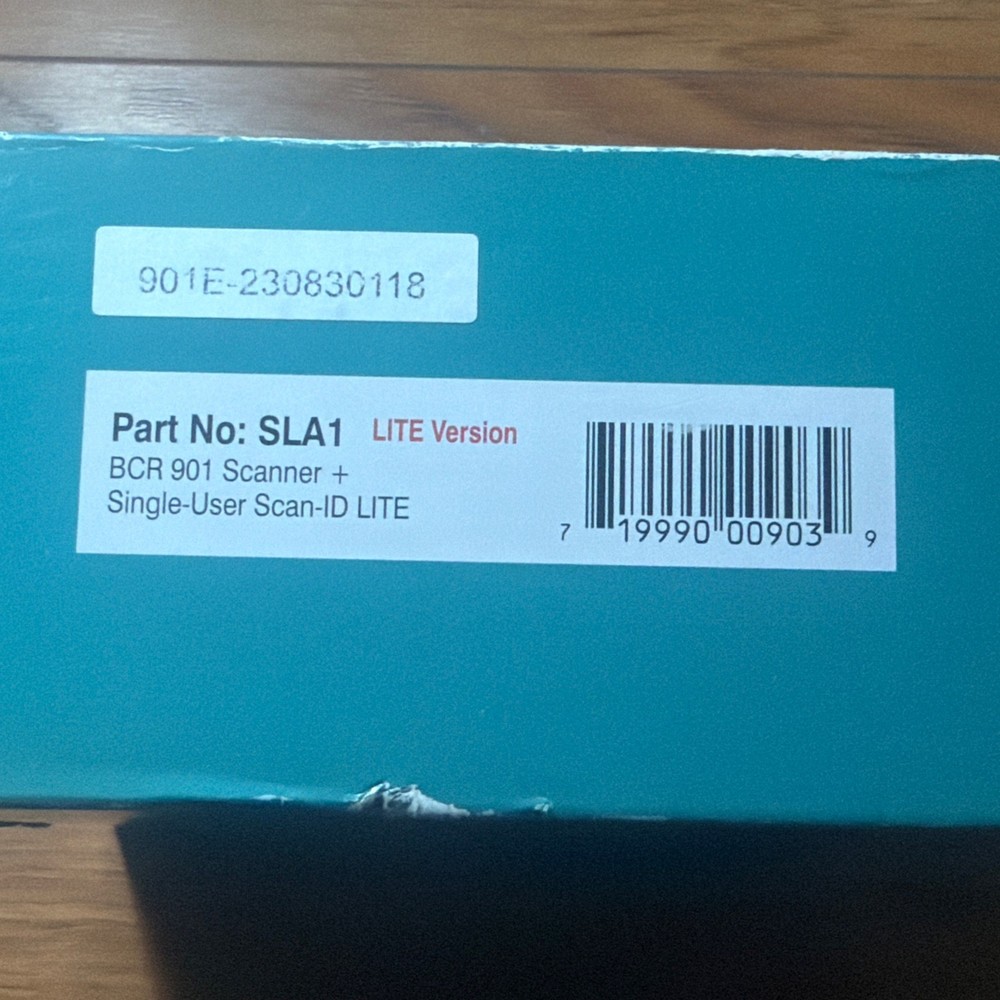 Scan-ID BCR 901 scanner SLA1 + Scan-ID LITE Version software for Windows