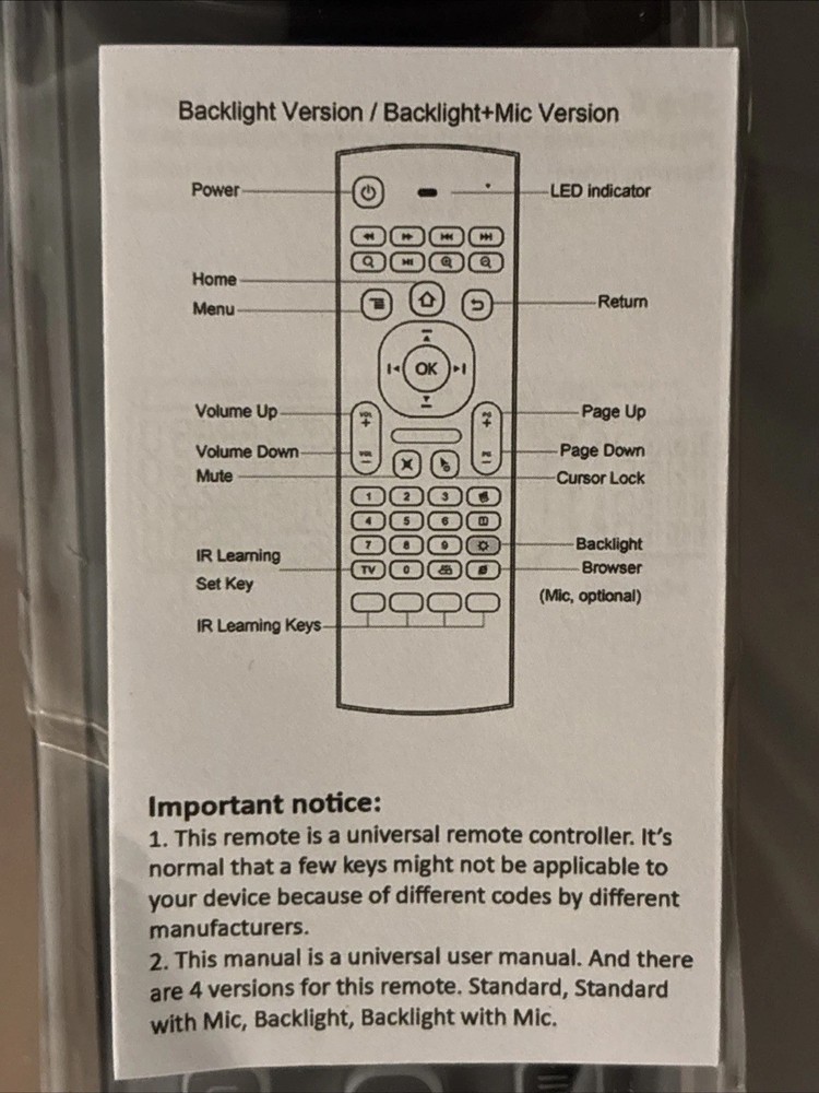 Air Mouse 2.4G Motion Sensing Wireless Keyboard Pointer Curser Mouse Backlight