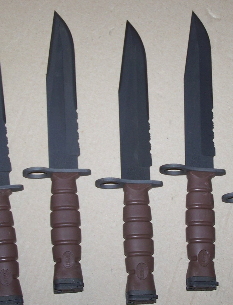 Vintage OKC3S Knife Marine Corps USMC & Scabbard Ontario OKC-3S