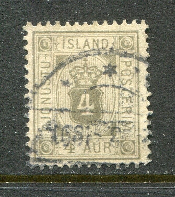 Iceland #O11 Shield 4 Aur [Used]
