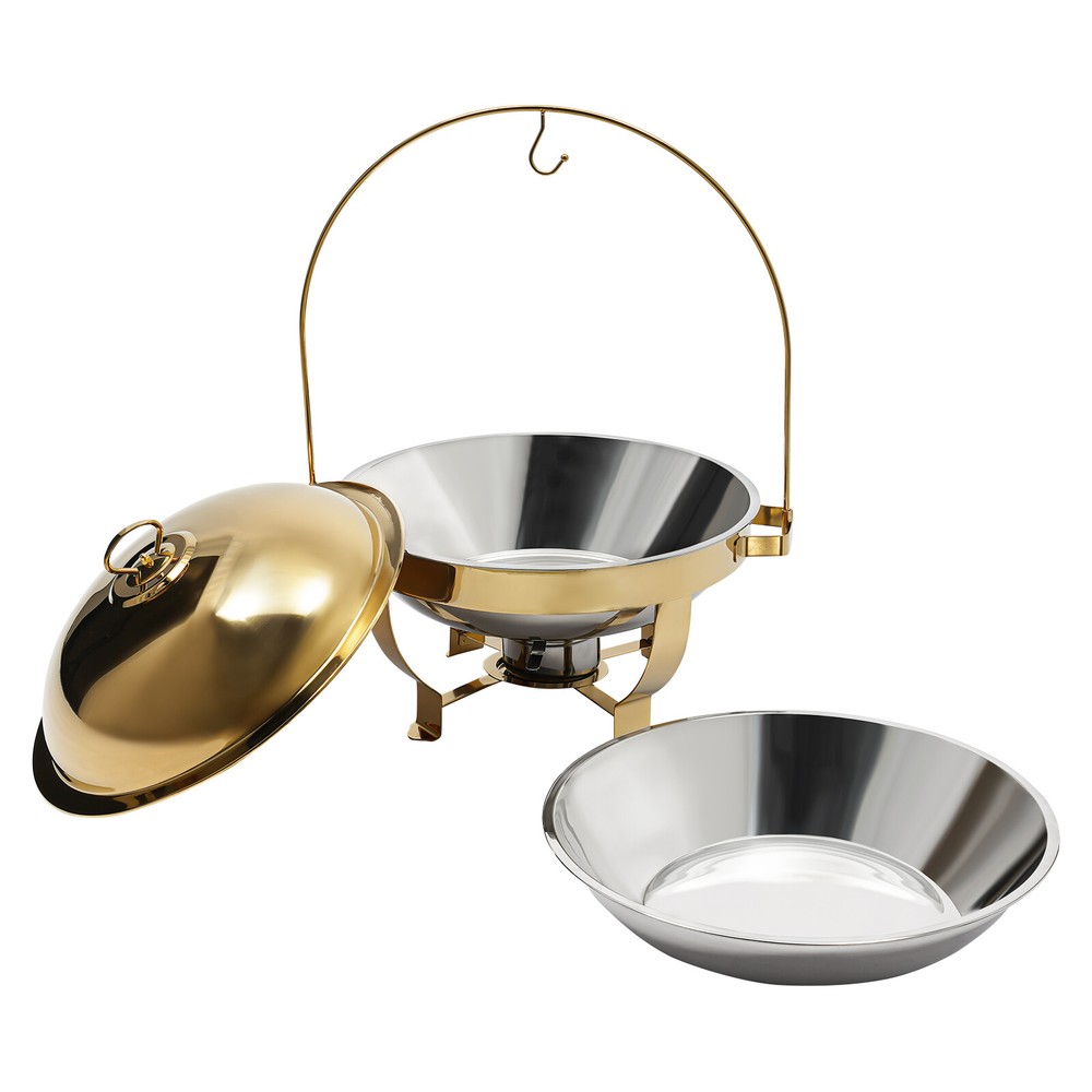 Gold Chafing Dish Buffet Set, Buffet Servers, Round Buffet Sets
