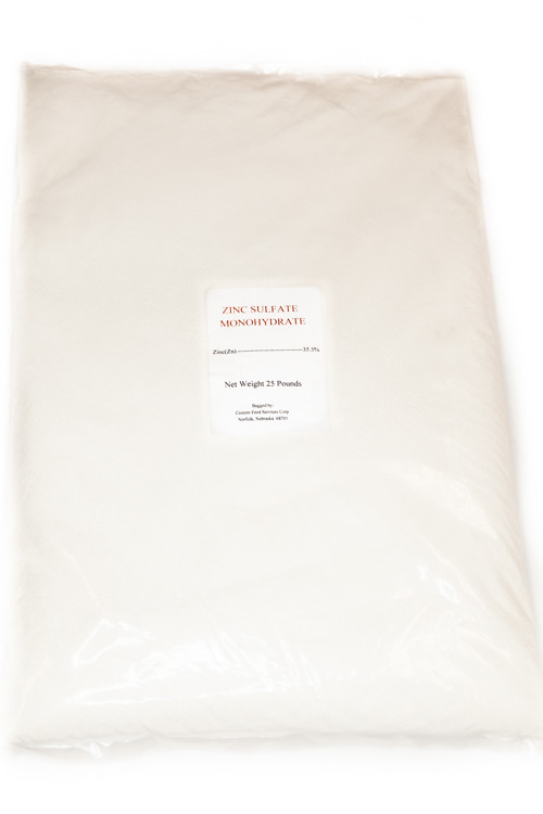 Zinc Sulfate Monohydrate 25lb Bag