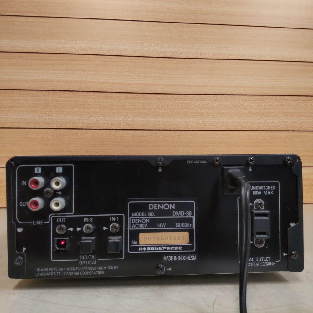 DENON DMD-80 MD Deck Minidisc Player Recorder Audio Working Confirmed