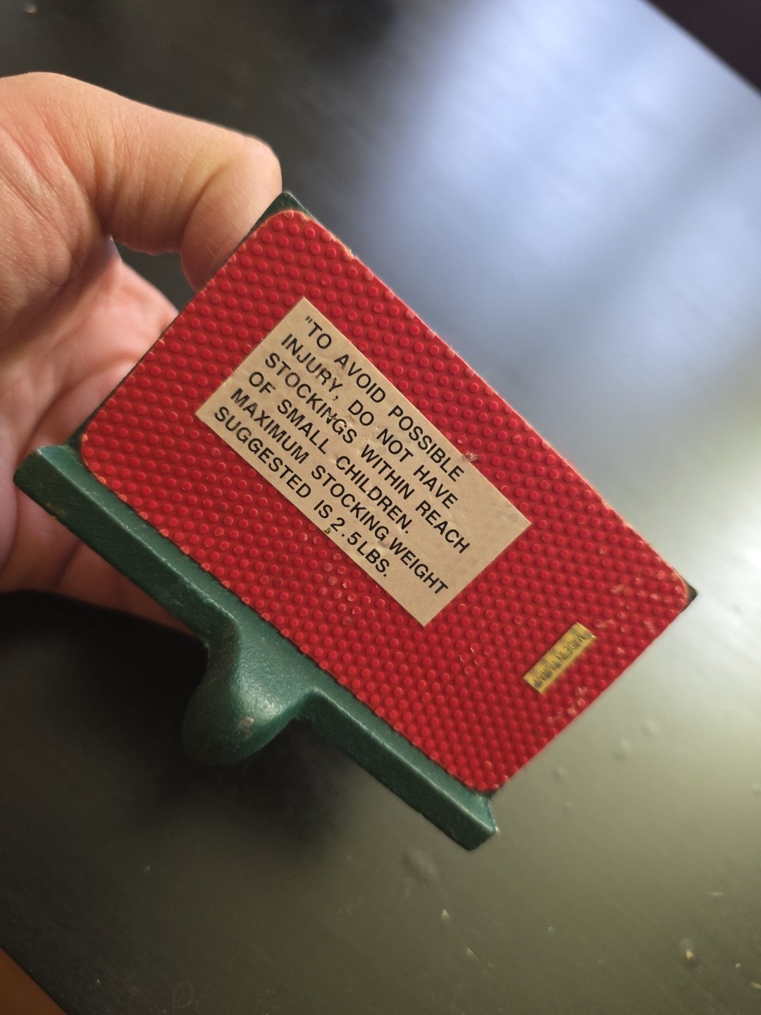 Cast Iron Eddie Bauer Station Wagon Christmas Tree Stocking Holder Hanger