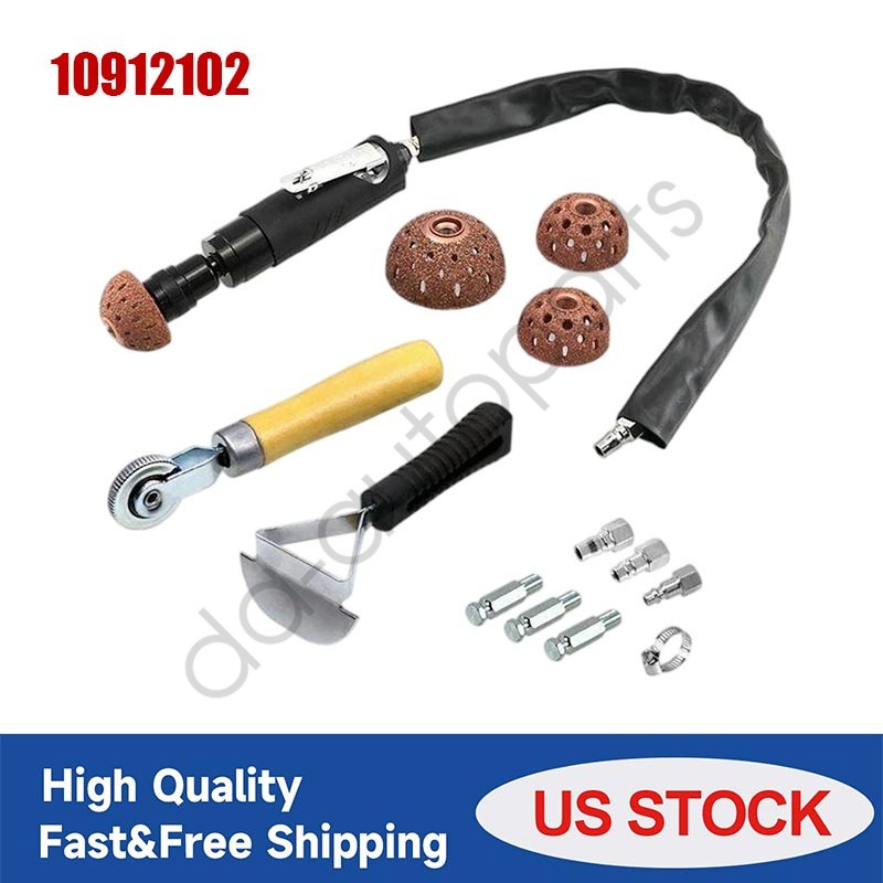 Tire Patch & Polish Kit: 2500 RPM Buffer, Scraper, Roller, Durable Wheel