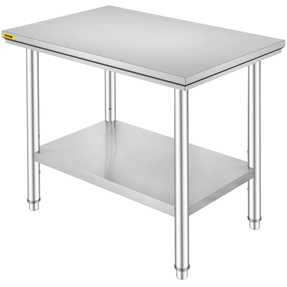 Kitchen Work Bench Commercial Catering Table Worktable with Undershelf