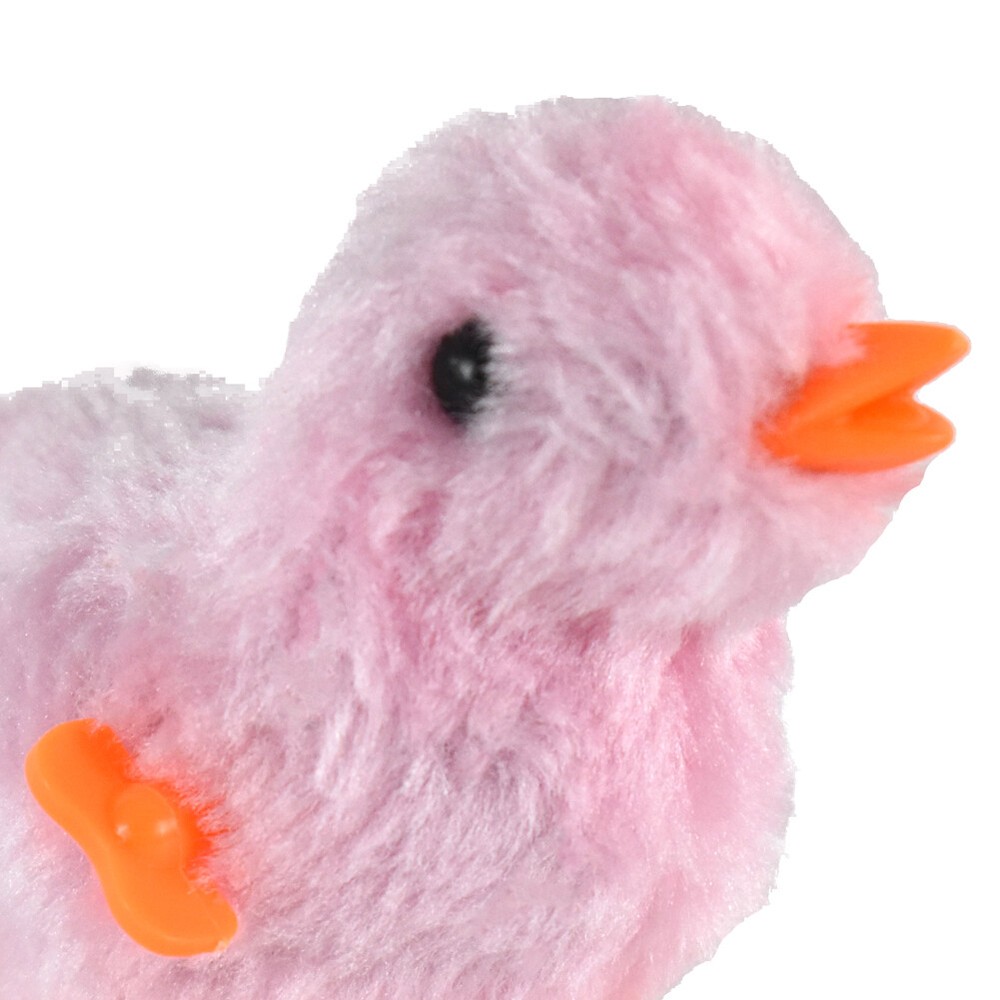 Wind Up Hopping Chicken Easter Egg Baby Chick 2 Pk PINK