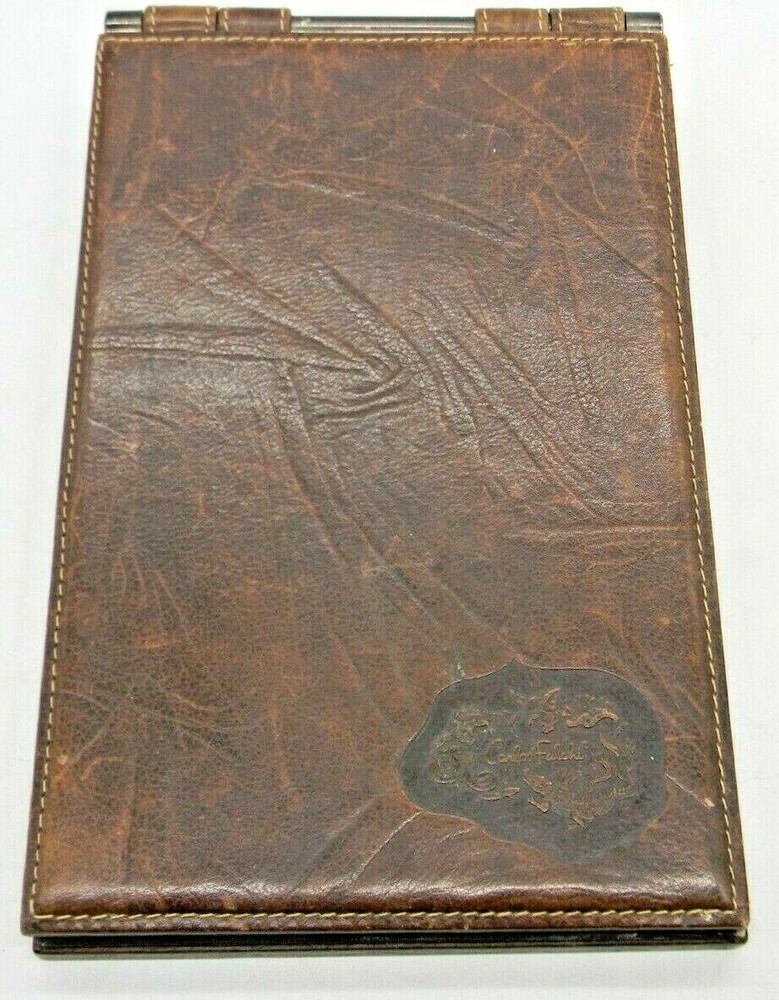 Leather Notebook Notepad Cover Carlos Falchi Refillable Crocodile Snakes