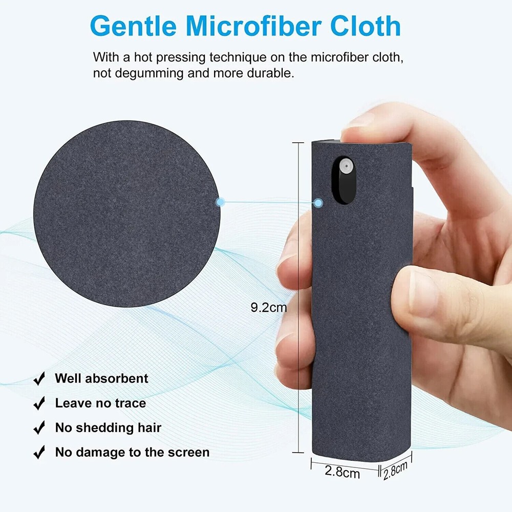 Screen Cleaner Touchscreen Mist Cleaner Spray Bottle and Microfiber Cleaner