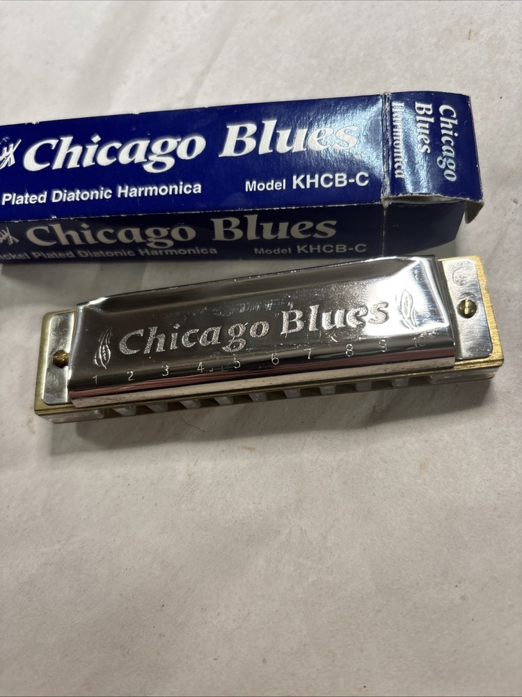 Chicago Blues Harmonica Model KHCB-C In Original Box