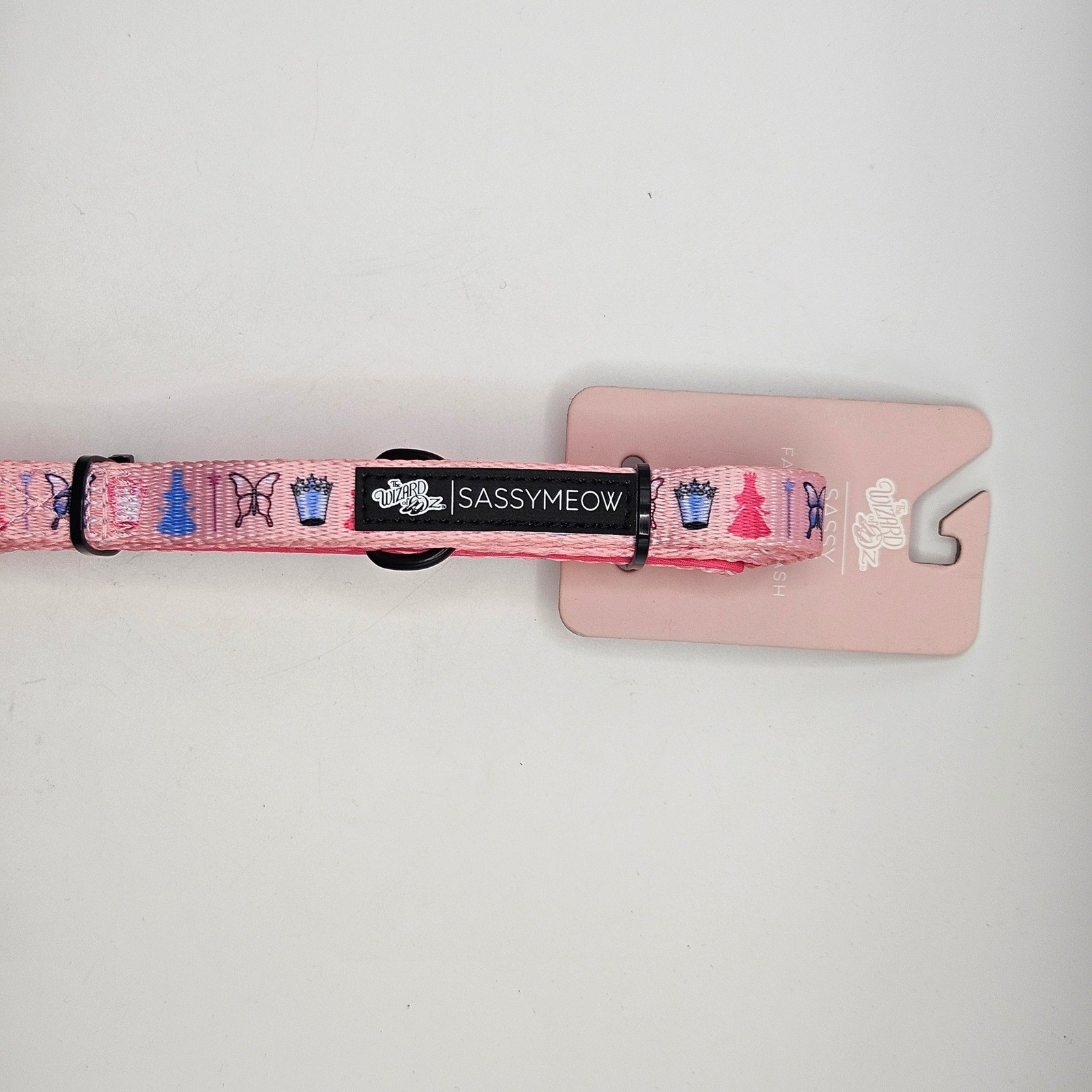 Sassy Meow Wizard of Oz Wicked Glinda Cat Leash Pink 6 ft Fabric NWT