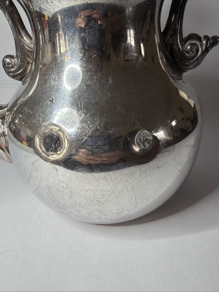 Sheridan Vintage Silver On Copper Teapot 11” Tall