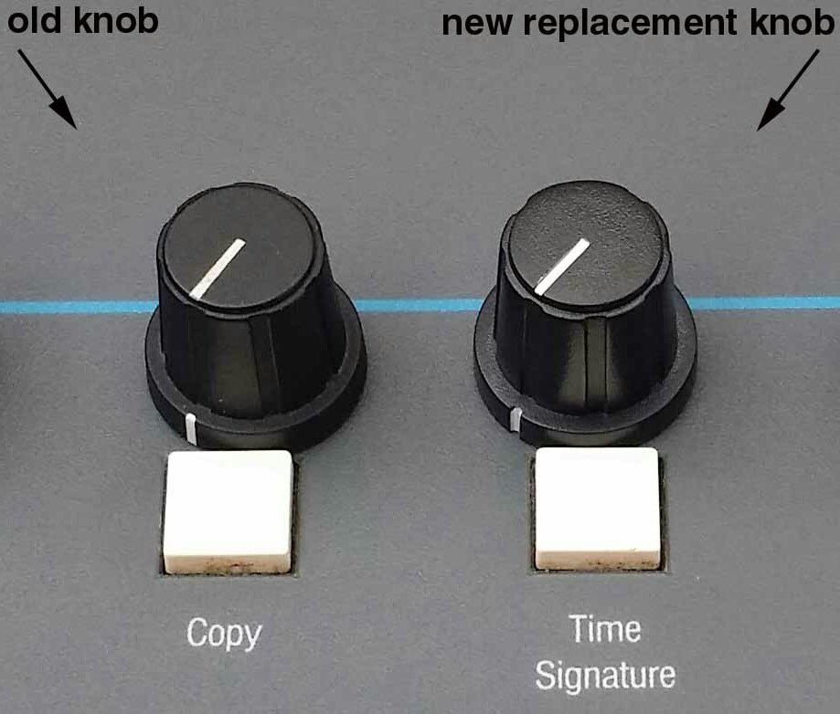 (3) Brand New Replacement Knobs For E-mu SP1200 (or SP-12 Emulator 2 Drumulator)