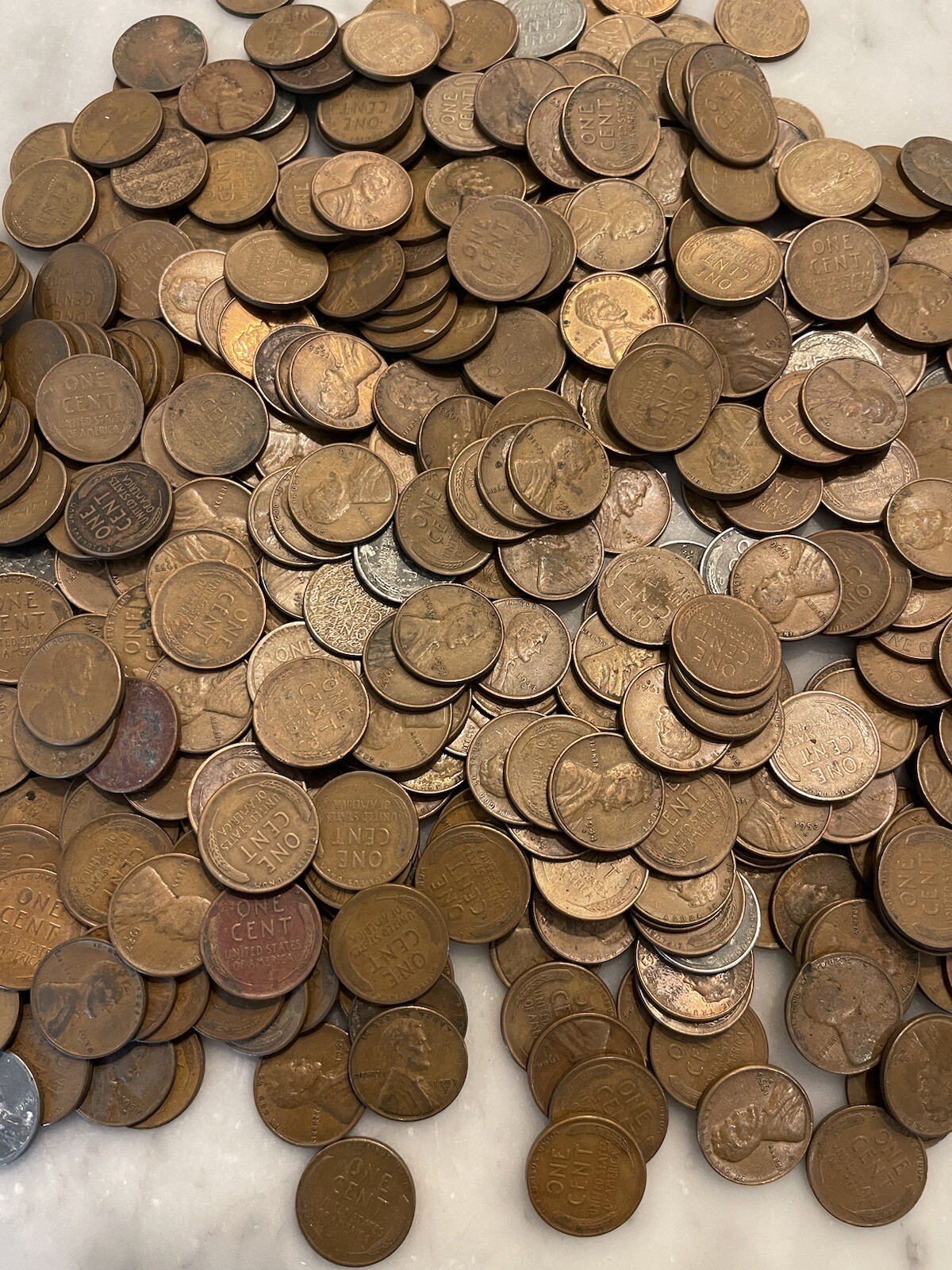 Lot of 500 Mixed Wheat Cents - 500 Count Bag or 10 Rolls - CHOOSE # OF LOTS!