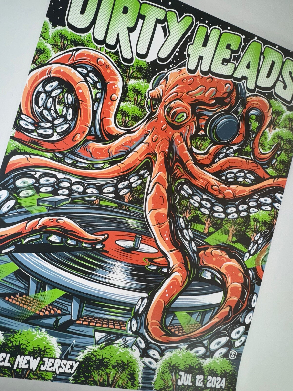 Dirty Heads Poster Holmdel NJ 2024 Official Silkscreen Low Run S/N Schuyler
