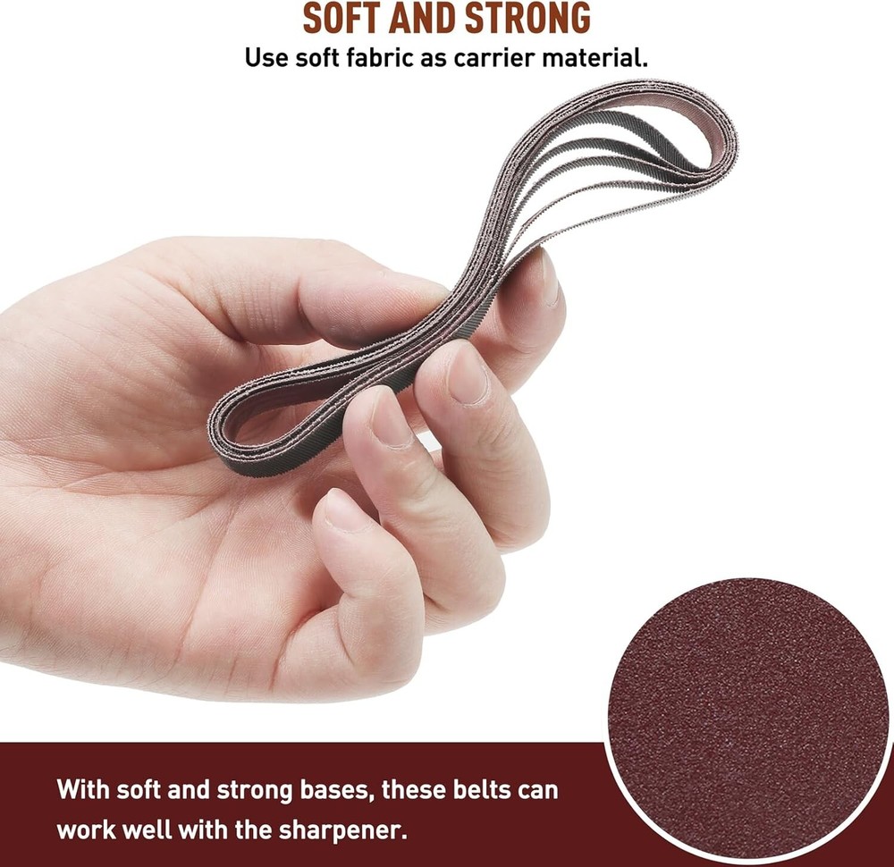 30 Pcs Sharpening Belt Kit for Official Work Sharp Knife & Tool Sharpener