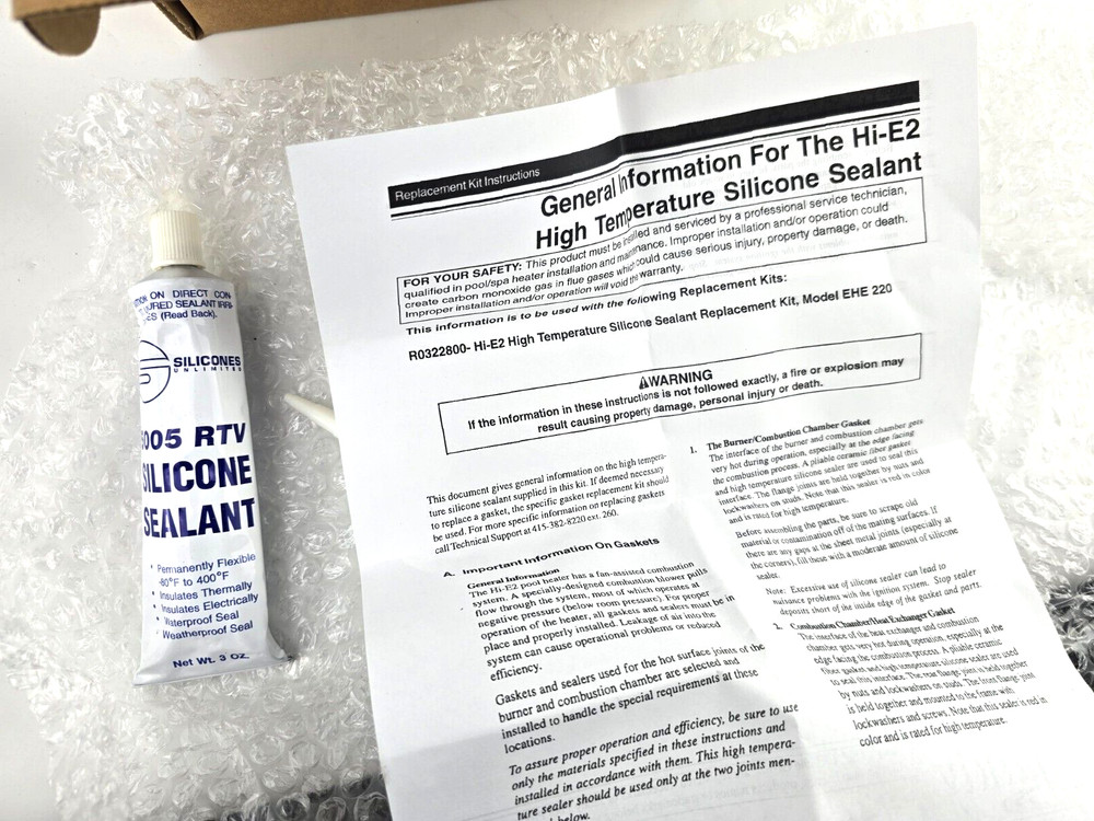 Jandy Replacement High Temp Silicone Sealant R0322800
