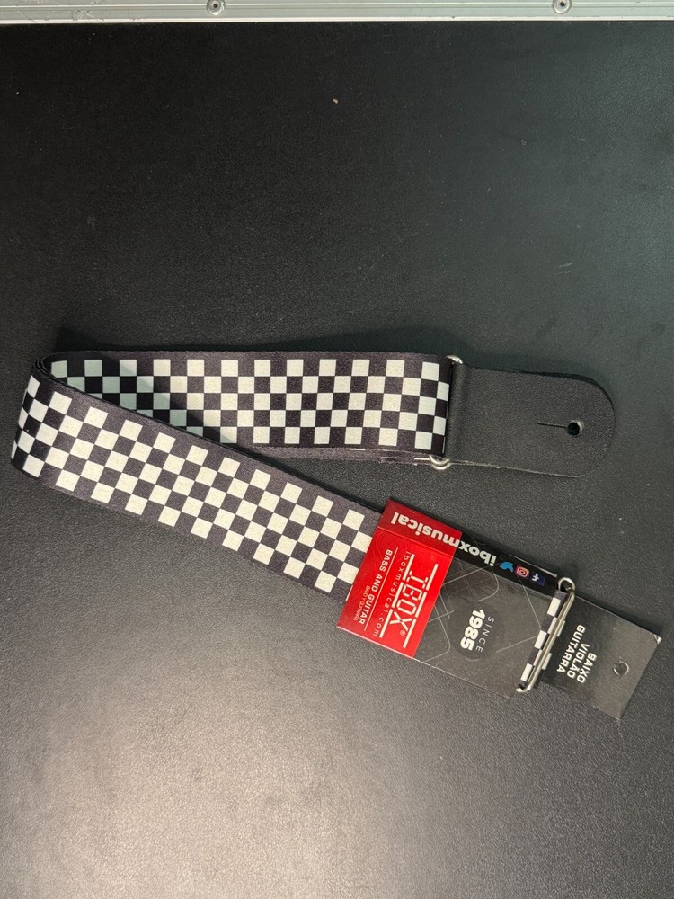 IBox Adjustable Guitar Strap-Durable Nylon with Leather Ends