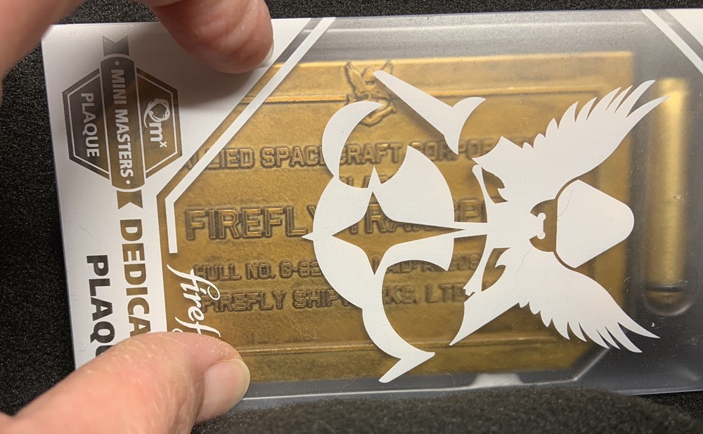 Loot Crate Firefly Qmx Mini Masters Dedication Plaque NIP
