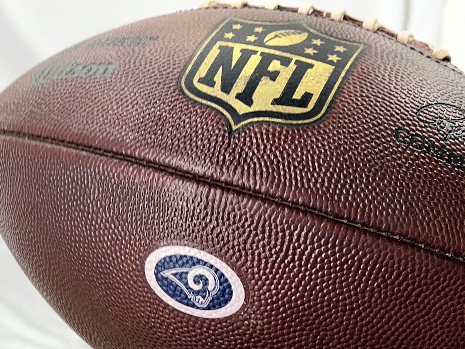 RAMS LOGO - NFL "The Duke" Wilson Football - Game Ball - Prepped & Conditioned
