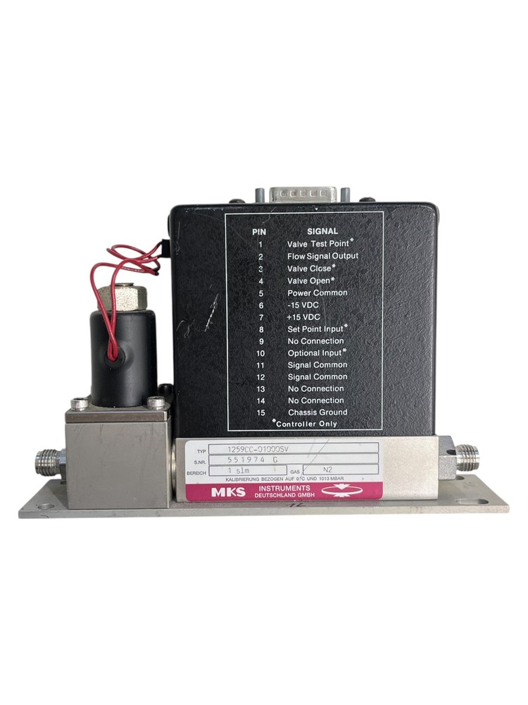 MKS 1259CC-01000SVSP Mass Flow Controller 1slm Gas H2