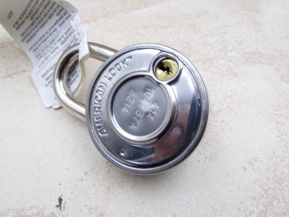 6 Pack American Lock Combination Padlock A400K Key Controlled, Blue