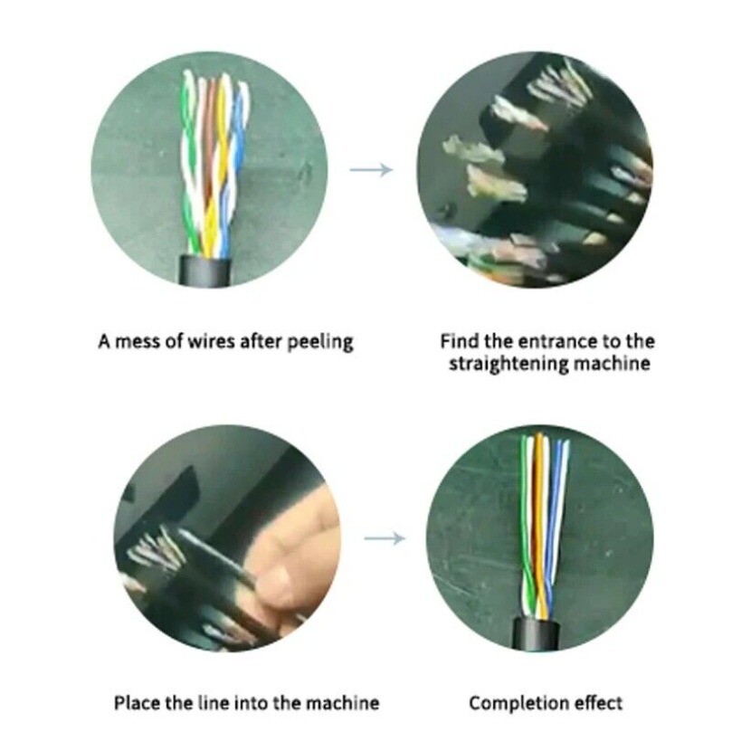 110-220V Automatic Cable Straightening Machine Electric Twisted Pair Wire Tools