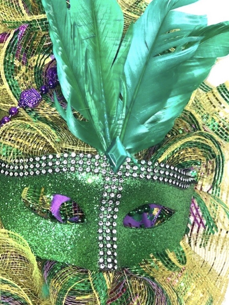 Mardi Gras Wreath