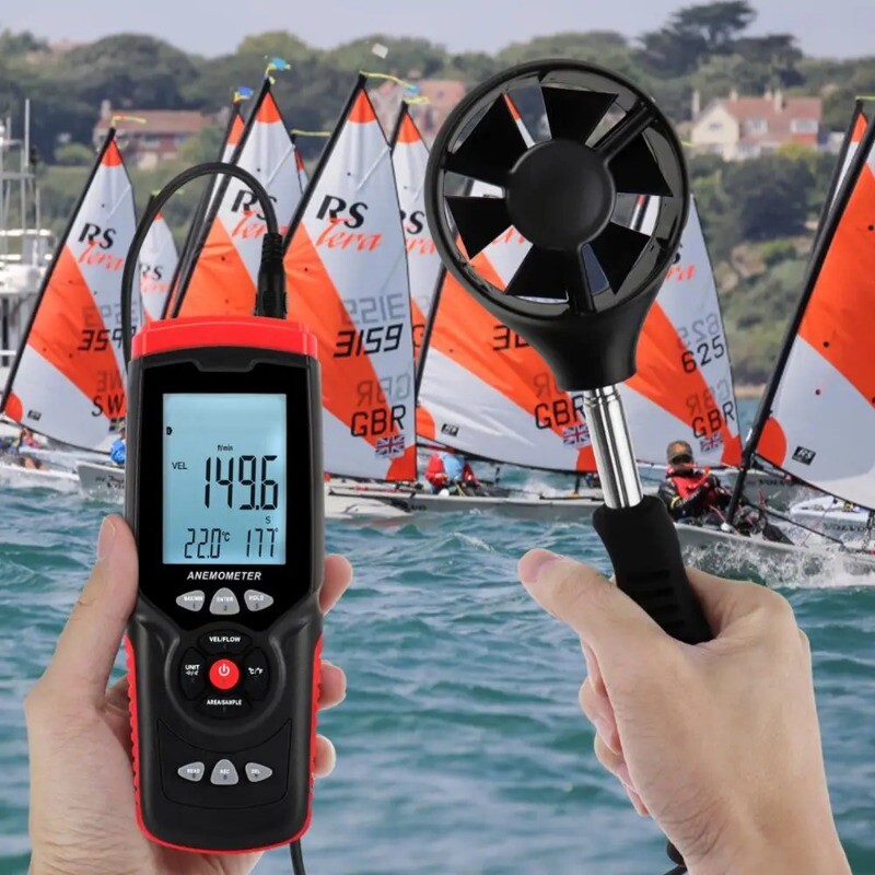 Handheld Wind Detector Telescopic Wind Measurement Anemometer Instruments