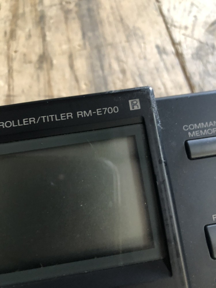 Sony RM-E700 Video Editor/Controller/Titler
