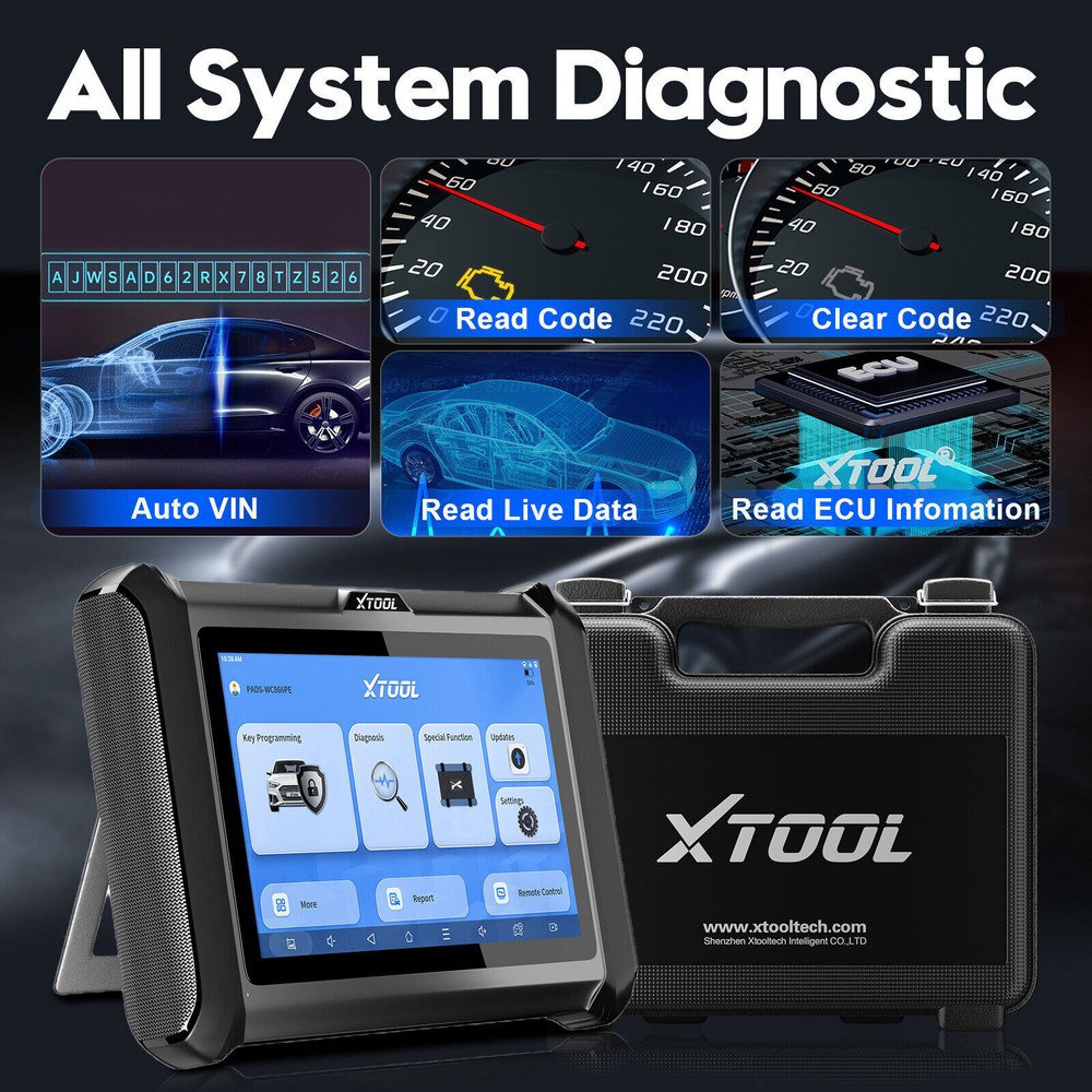 USED XTOOL X100PAD S OBD2 Car Diagnostic All Systems Diagnostic IMMO Coding Tool