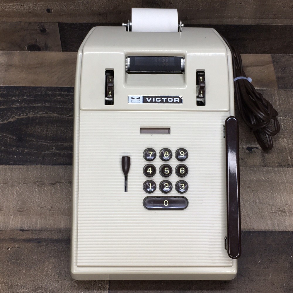 Vintage Victor Comptometer Adding Machine Calculator Model 7 82 54 *Needs Ink*