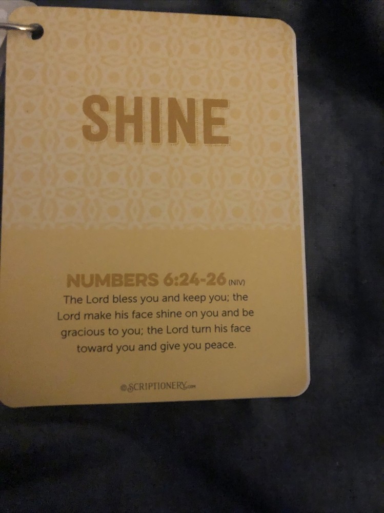 Scriptionery - Go forth Scripture Truths 20 Bible Verses Cards on a ring