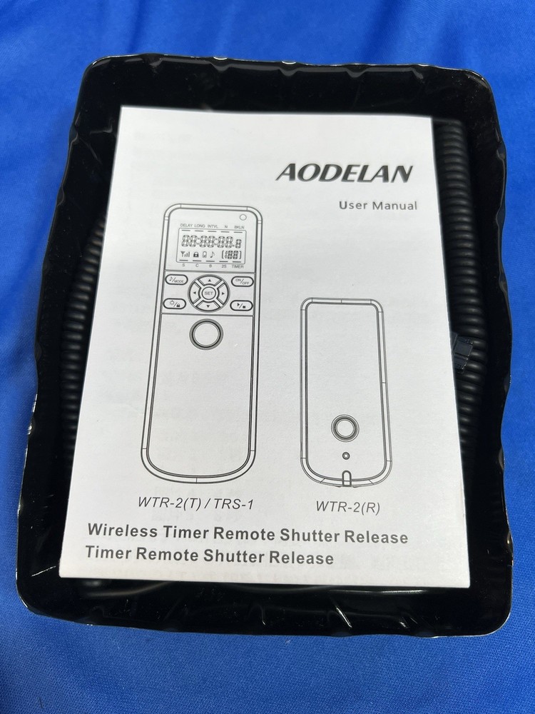 AODELAN WTR-2 Wireless Shutter Release Timer Remote Control New Open Box, 2022