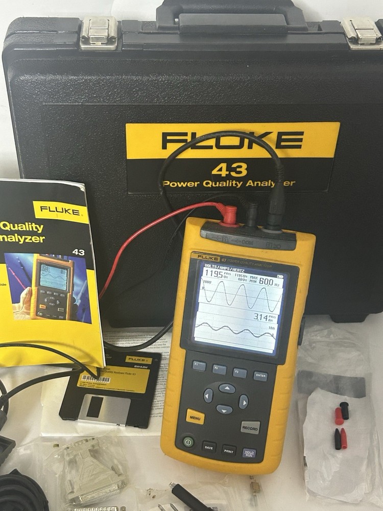 Fluke 43 Power Quality Analyzer Maintain power systems, troubleshoot problems