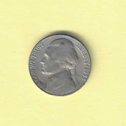 1953d Jefferson Nickel VG.30