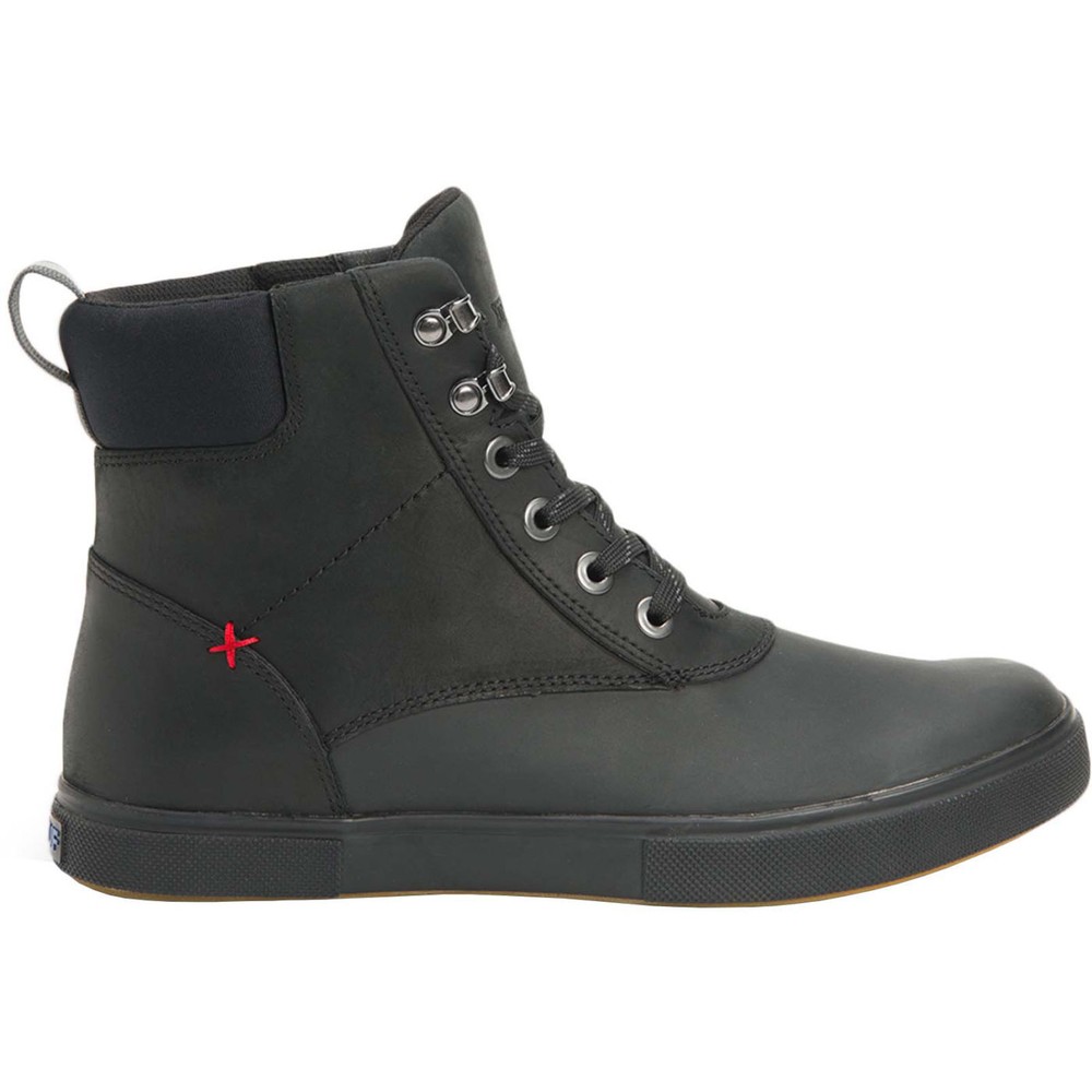 XTRATUF BLACK LEATHER ANKLE DECK