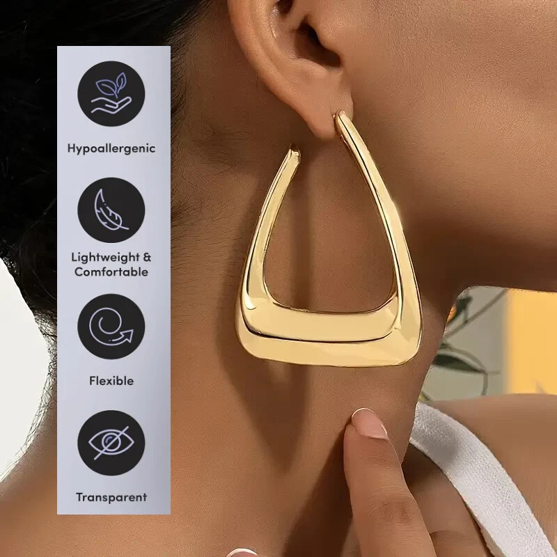 Hypoallergenic Clear Earring Support Patch - 60 Units