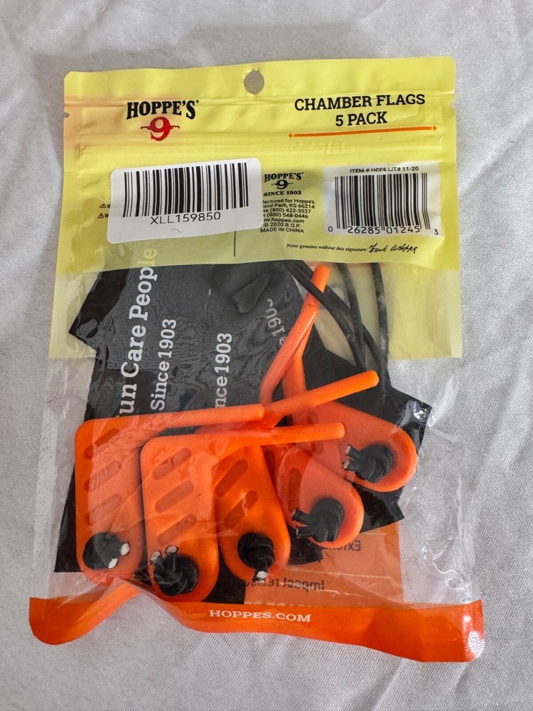 Hoppe's Empty Chamber Safety Flags Model: HCF5 - 5 Pack