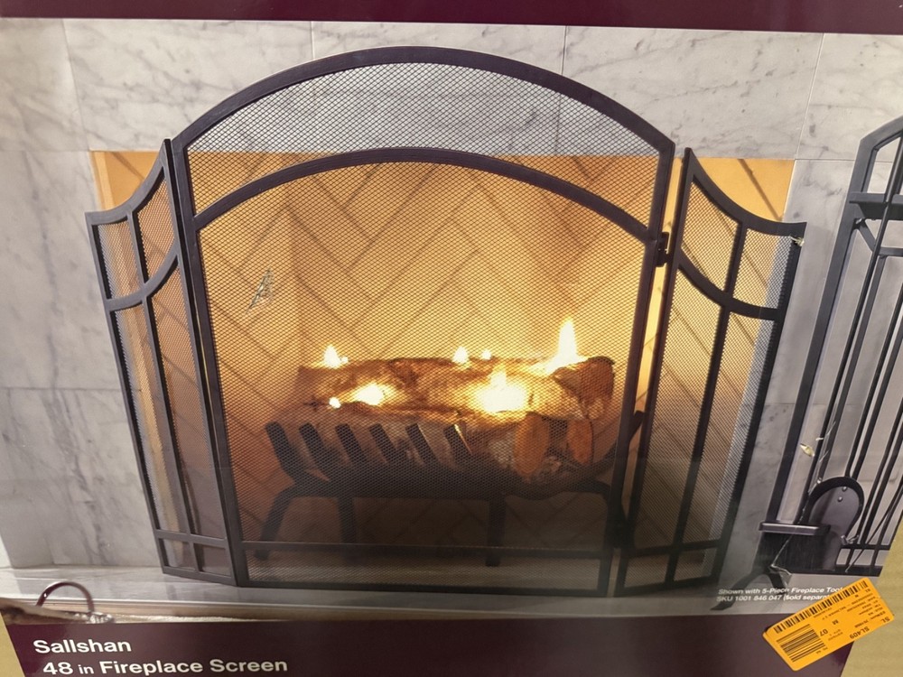 Home Decorators Collection 48" Sallshan Fireplace Screen