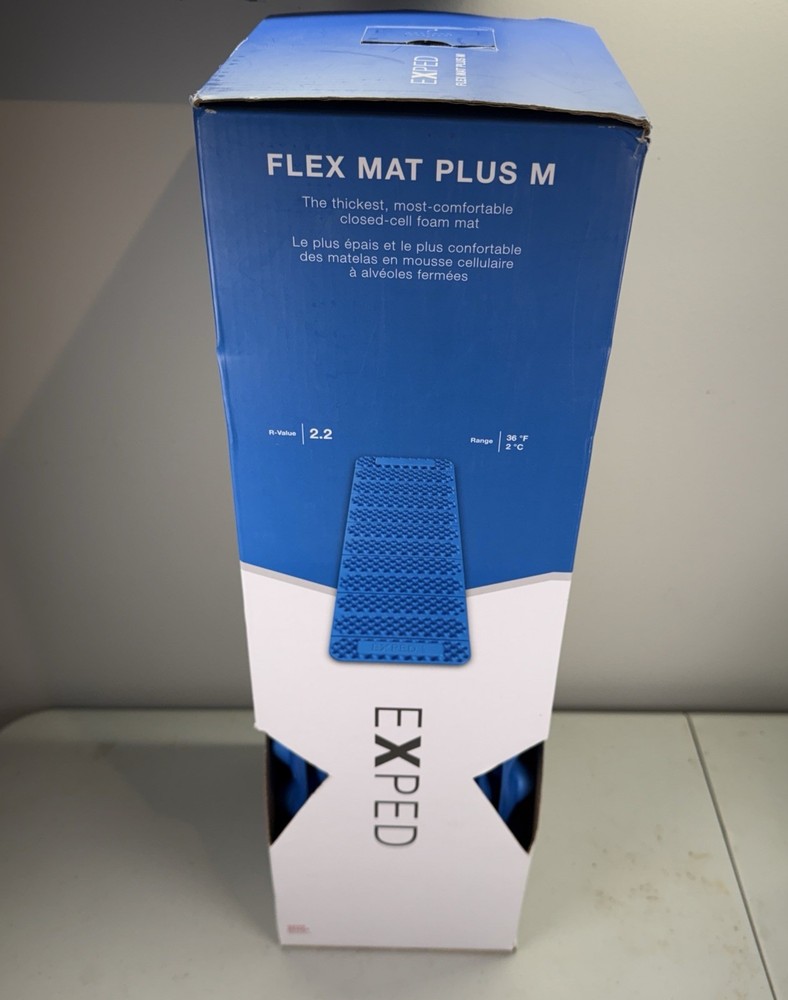 Exped FlexMat Plus Sleeping Pad Blue, M