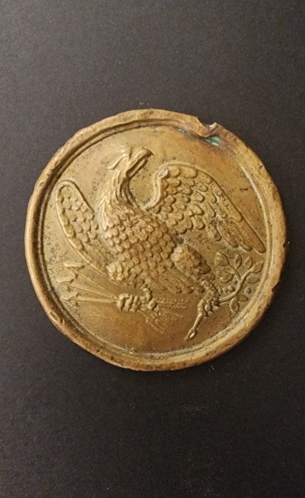 Civil War  "UNION"  Eagle Breast Plate  2.5" Diameter "Very Nice Example"