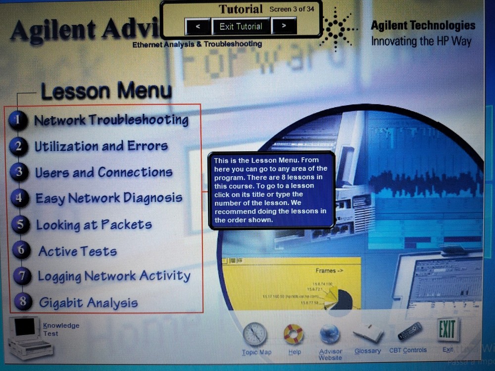 J5400A CD Software Agilent Advisor LAN Interactive Training Course WIN 10 TESTED