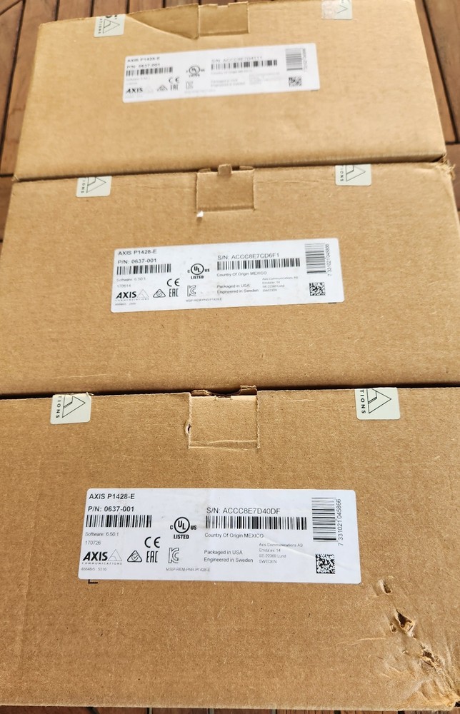 Three Axis P1428-E Network Cameras 0637-001