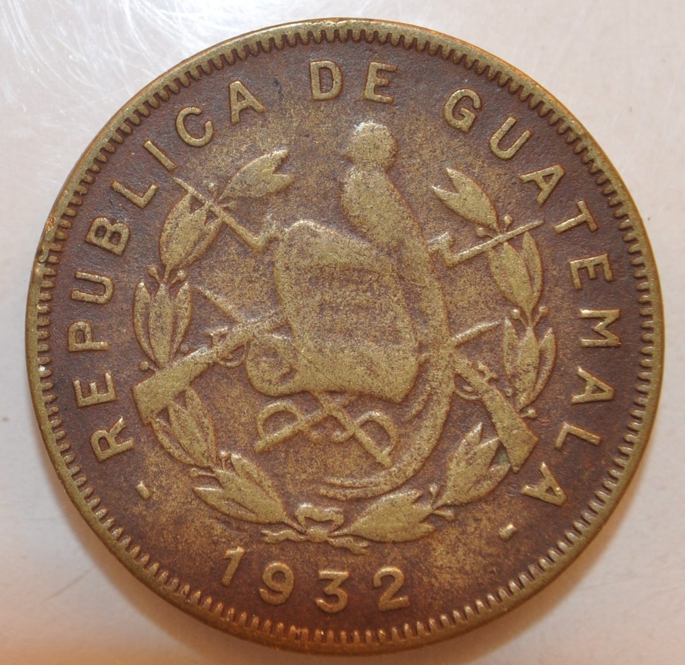 1932 Guatemala 2 centavos