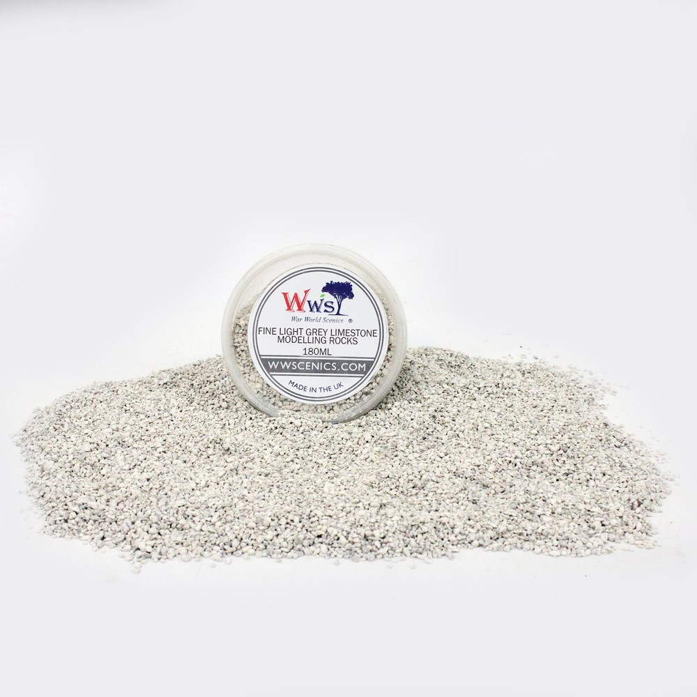 Fine Light Grey Limestone Modelling Rocks 0-3mm | Wargame & Basing Material