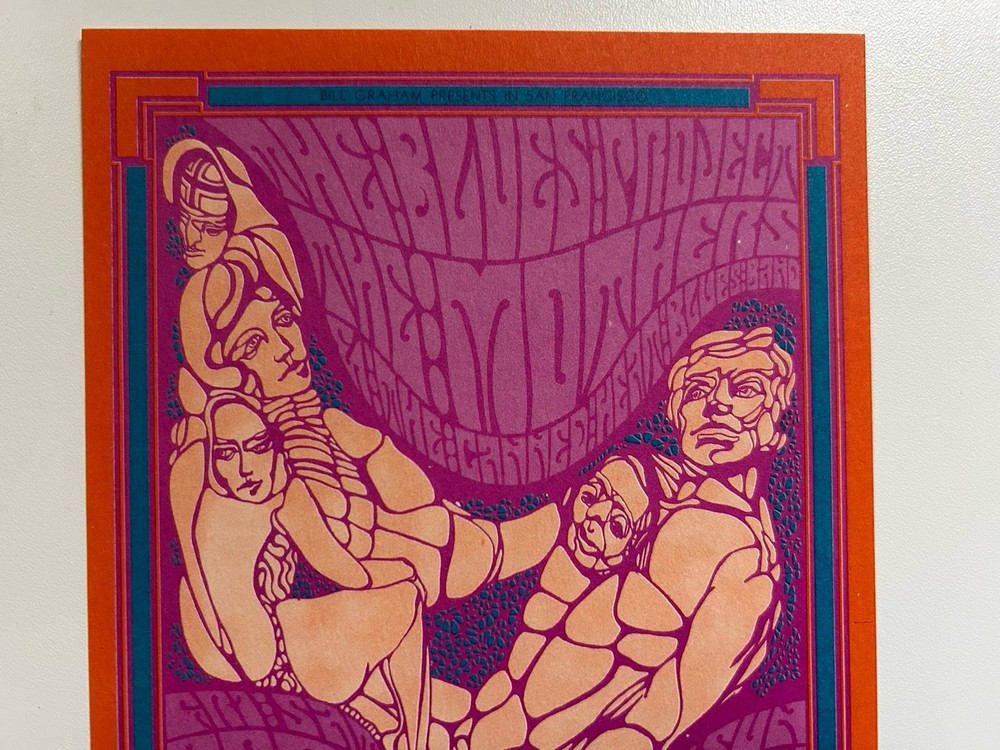 1967-FILLMORE-BG-50-POSTCARD-BLUES PROJECT/MOTHERS/CANNED HEAT-WES WILSON-NM